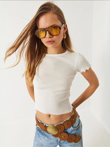 T-shirt Bianco Lucci en blanc