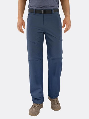Regular Pantalon outdoor 'Daventry' normani en bleu : devant