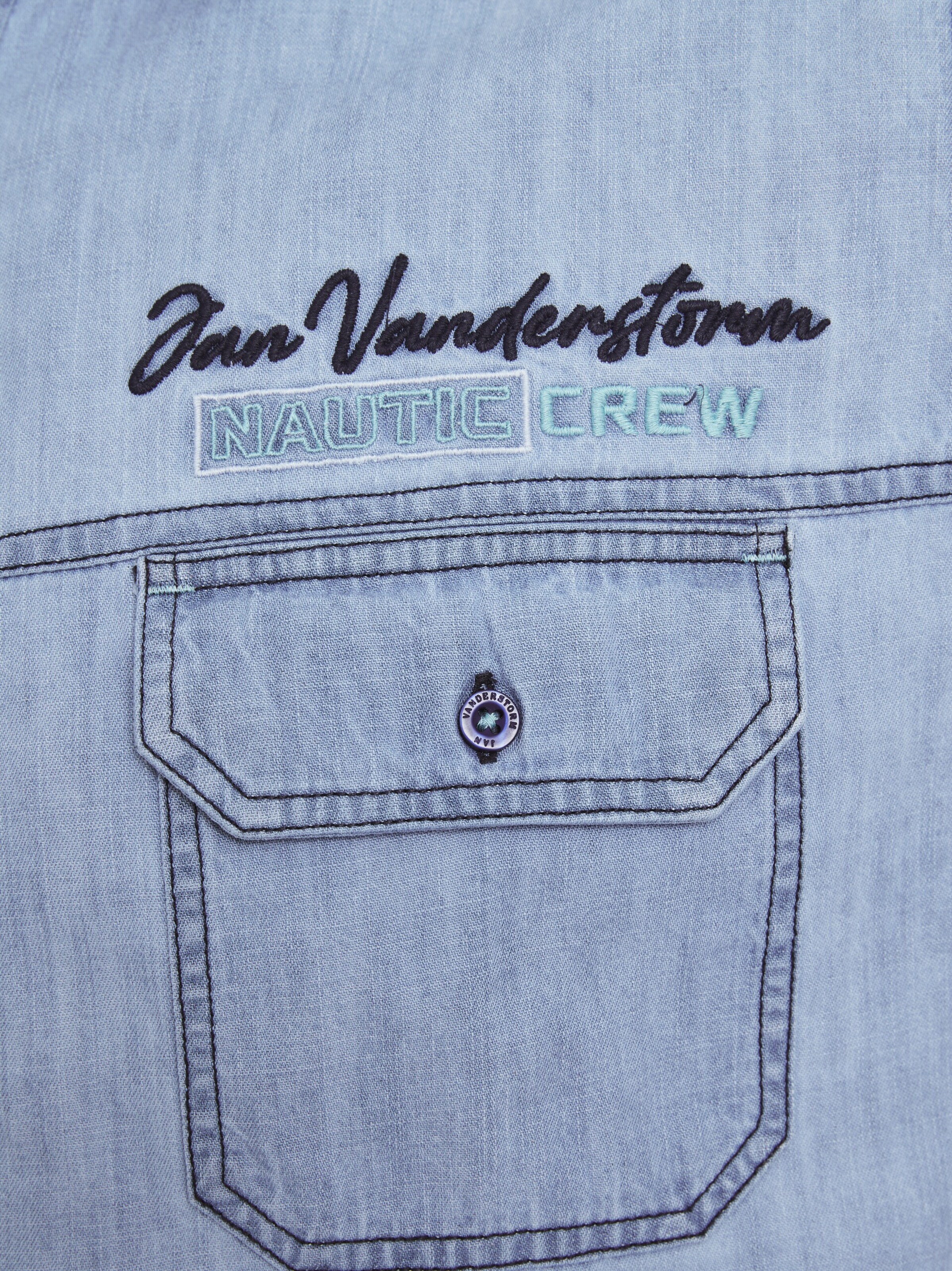 Jan Vanderstorm Comfort Fit Hemd 'Lorensius' in Blau