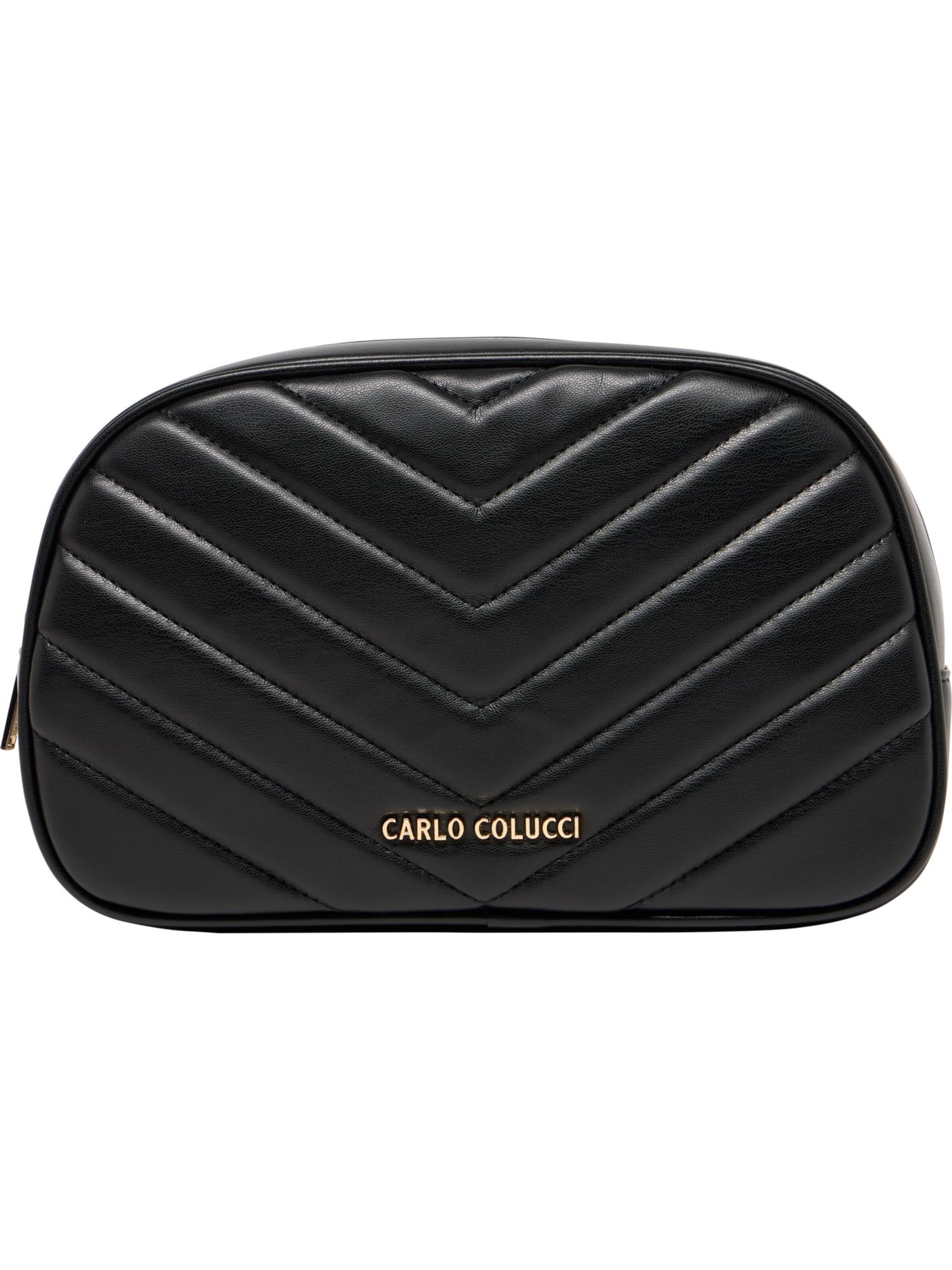 Trousses de toilette 'Doga' Carlo Colucci en noir : devant