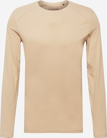 4F Sportshirt in Beige: predná strana