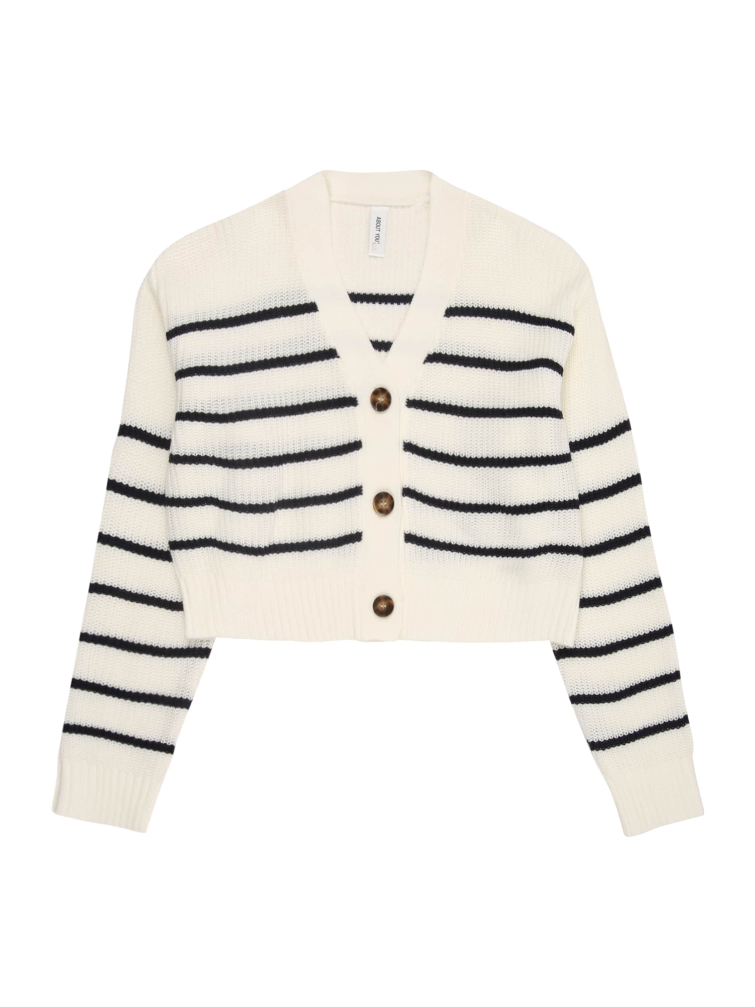 ABOUT YOU - Casaco de malha 'Dena' em branco: frente