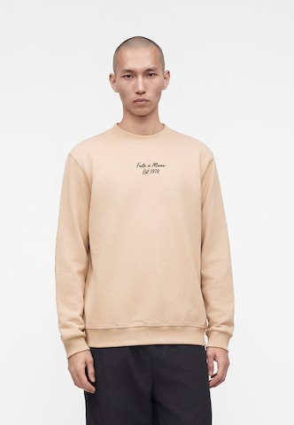 Carlo Colucci Sweatshirt in Beige: front
