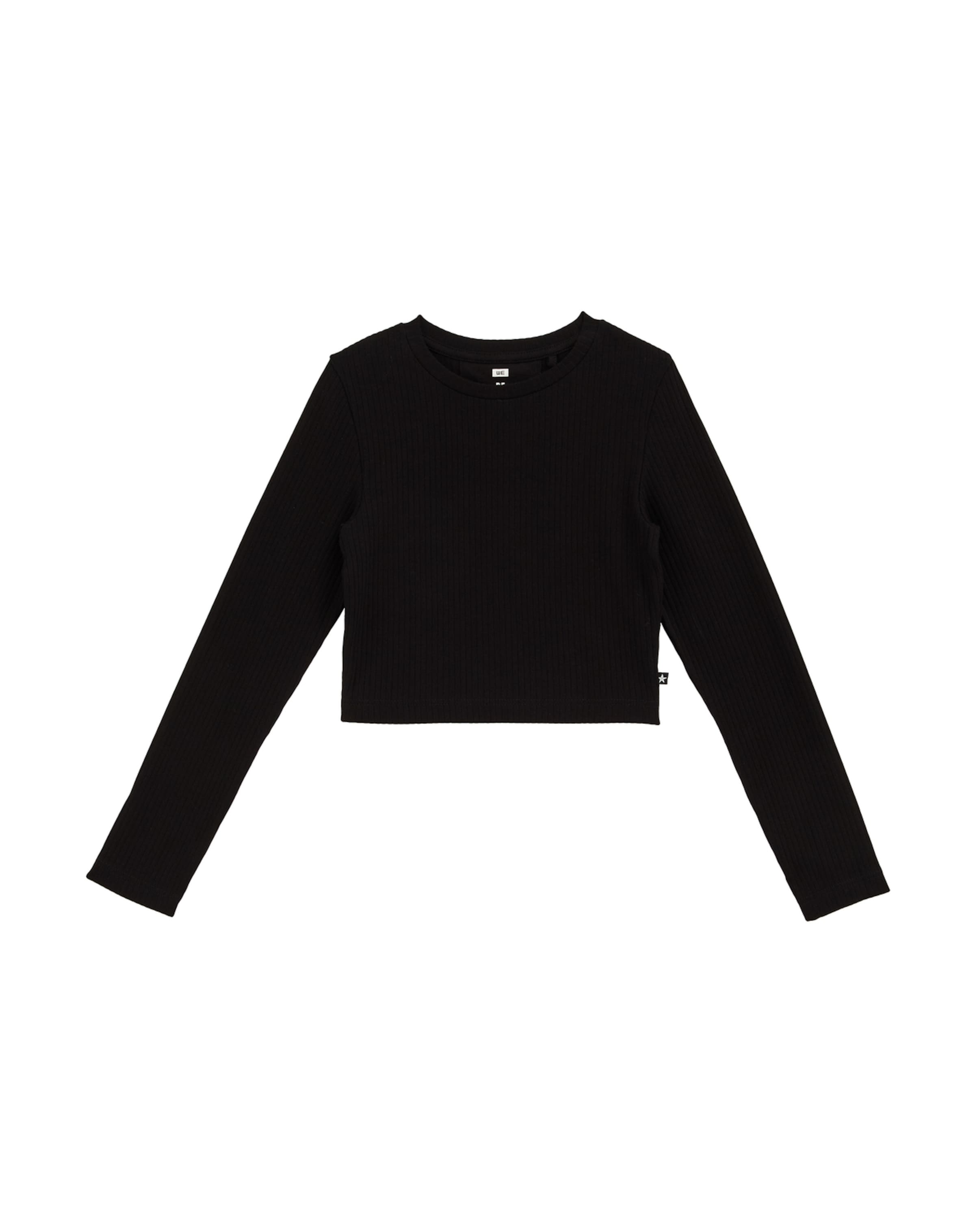 T-Shirt WE Fashion en noir : devant