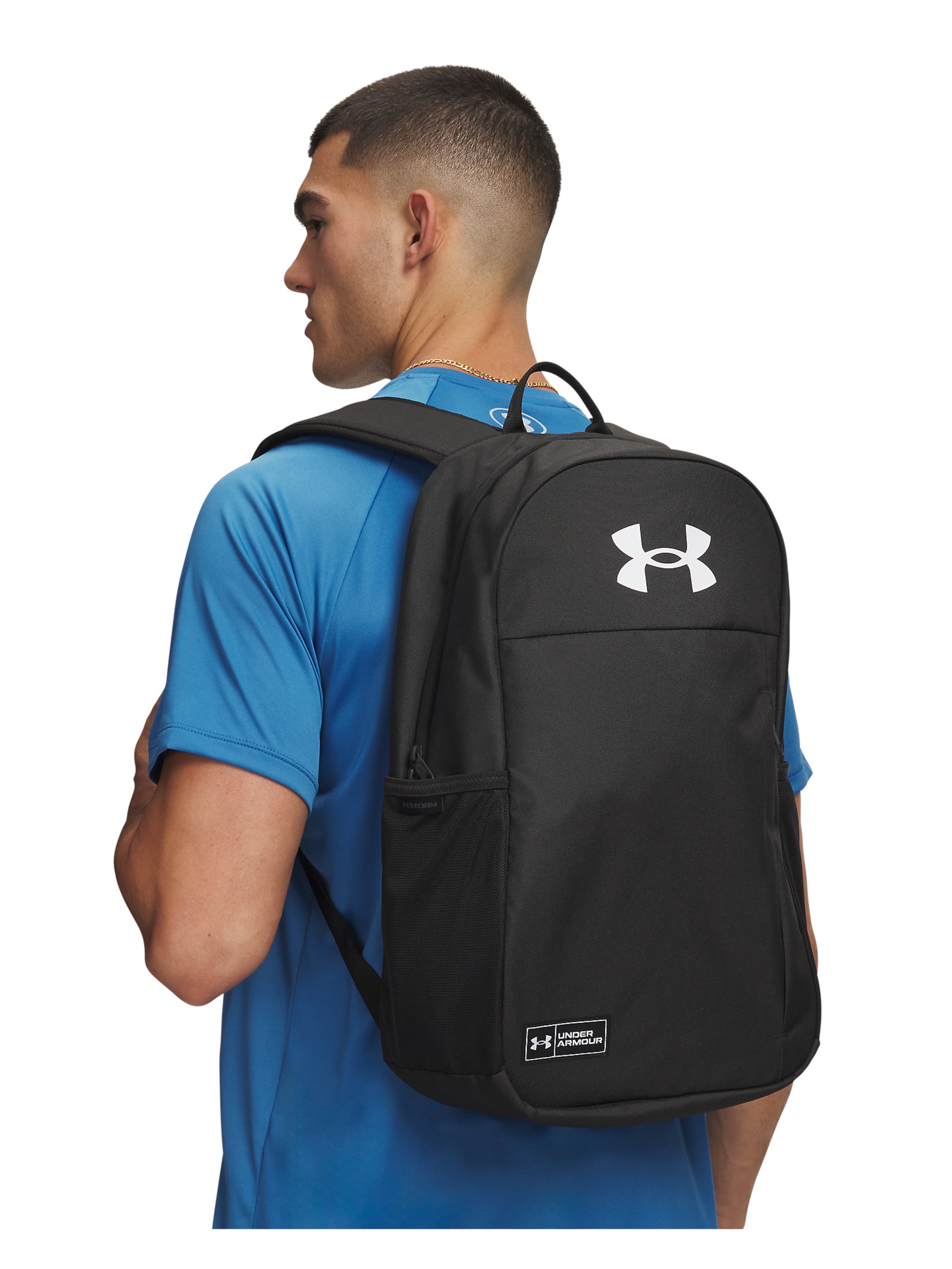 UNDER ARMOUR Backpack 'NEW UA Essential Halftime BP' in Black: front
