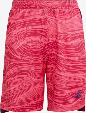 ADIDAS PERFORMANCE Workout Pants in Pink: front