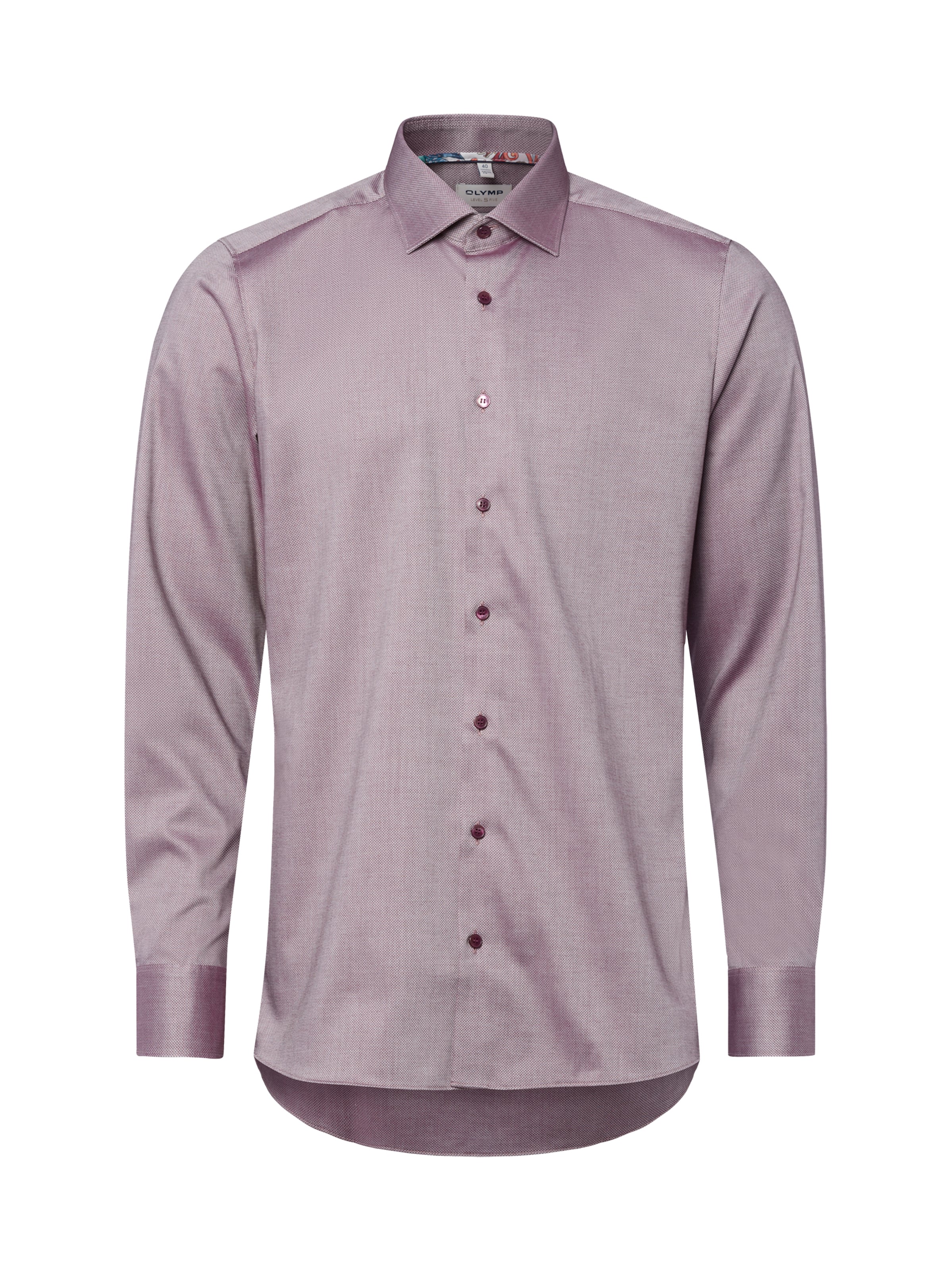 OLYMP Button Up Shirt in Purple: front