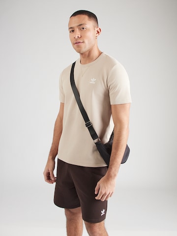 Maglietta 'Trefoil Essentials' di ADIDAS ORIGINALS in beige: frontale
