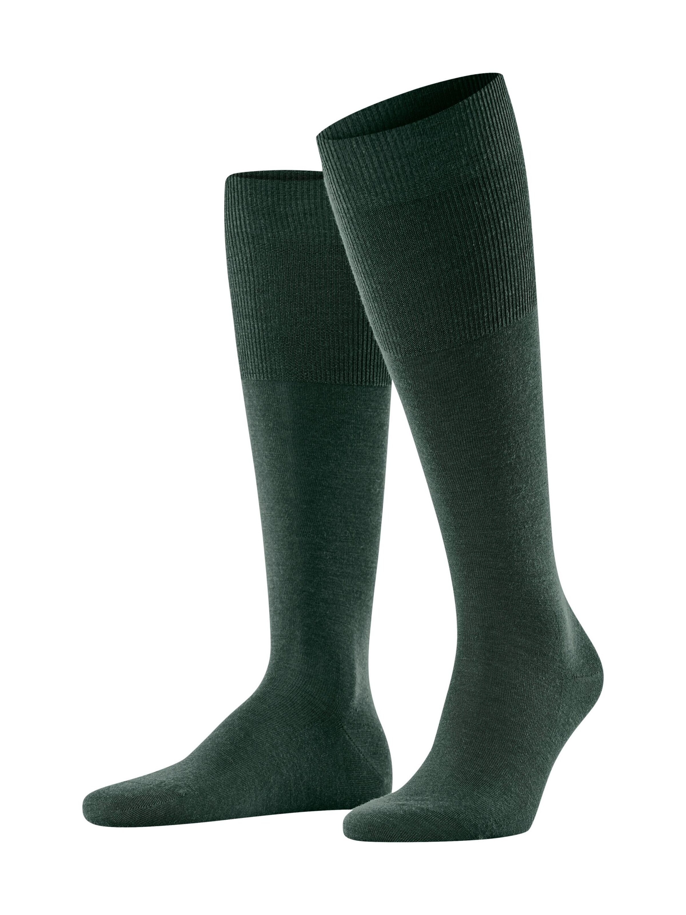 FALKE Knee High Socks 'Airport' in Green: front