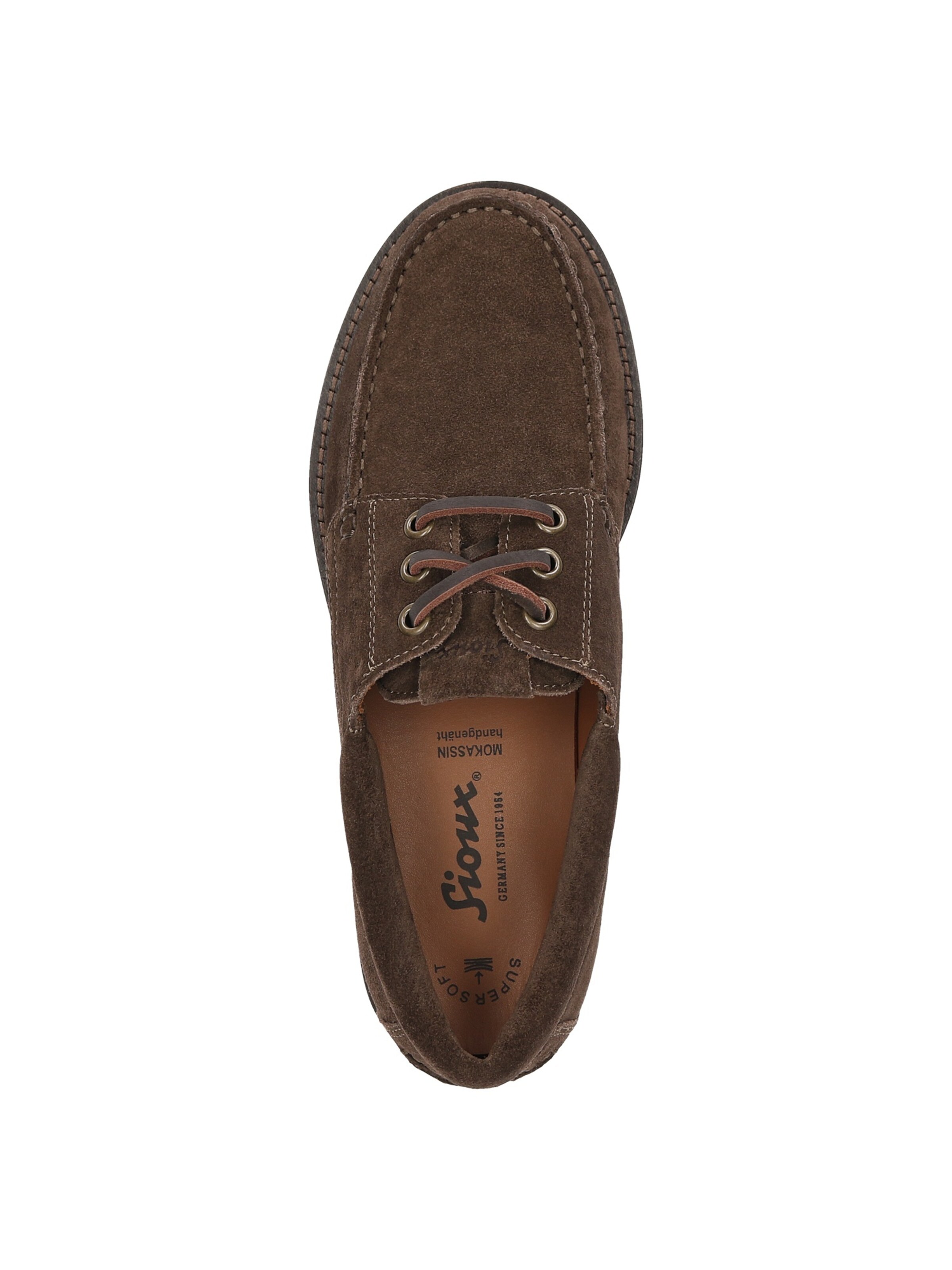 SIOUX Lace-up shoe in Brown