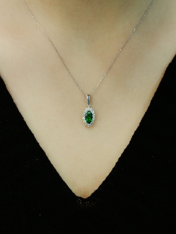 EinStein Diamant Necklace in Silver: front