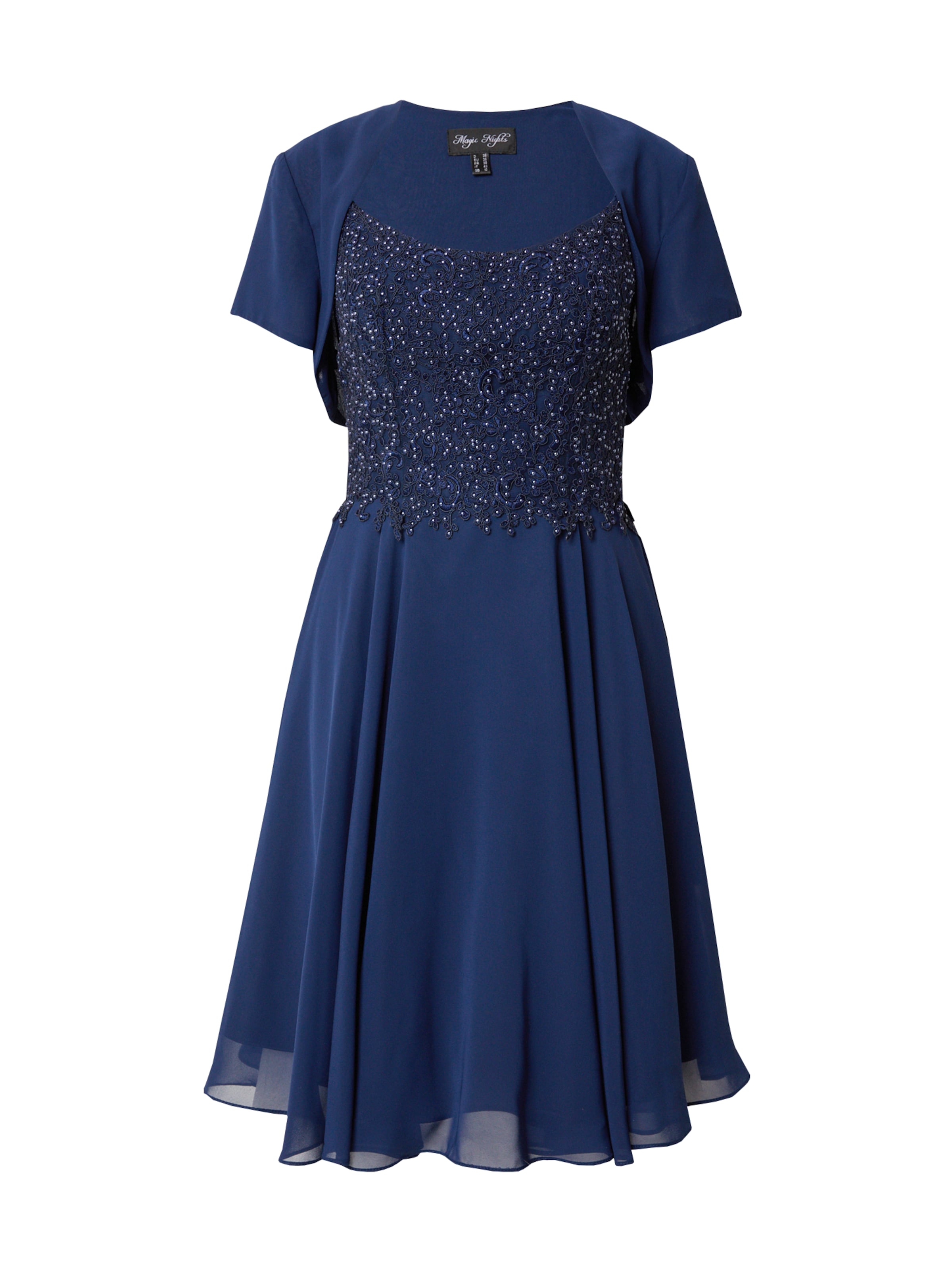 Robe de cocktail MAGIC NIGHTS en bleu : devant