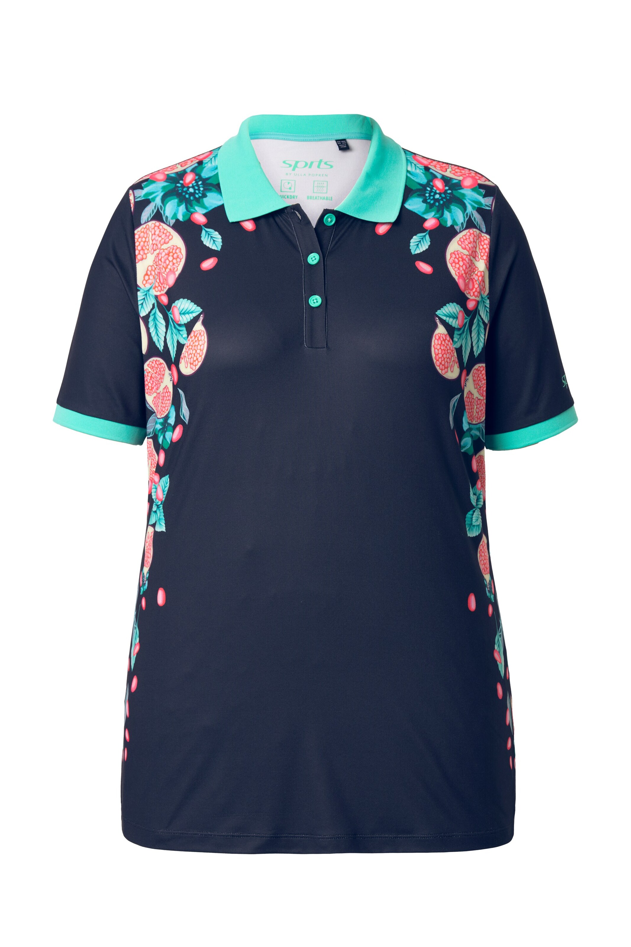 Ulla Popken Shirt in Schwarz: Vorderseite