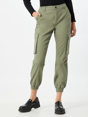 ONLY Tapered Broek 'Madea- Tiger Life' in Groen: voorkant