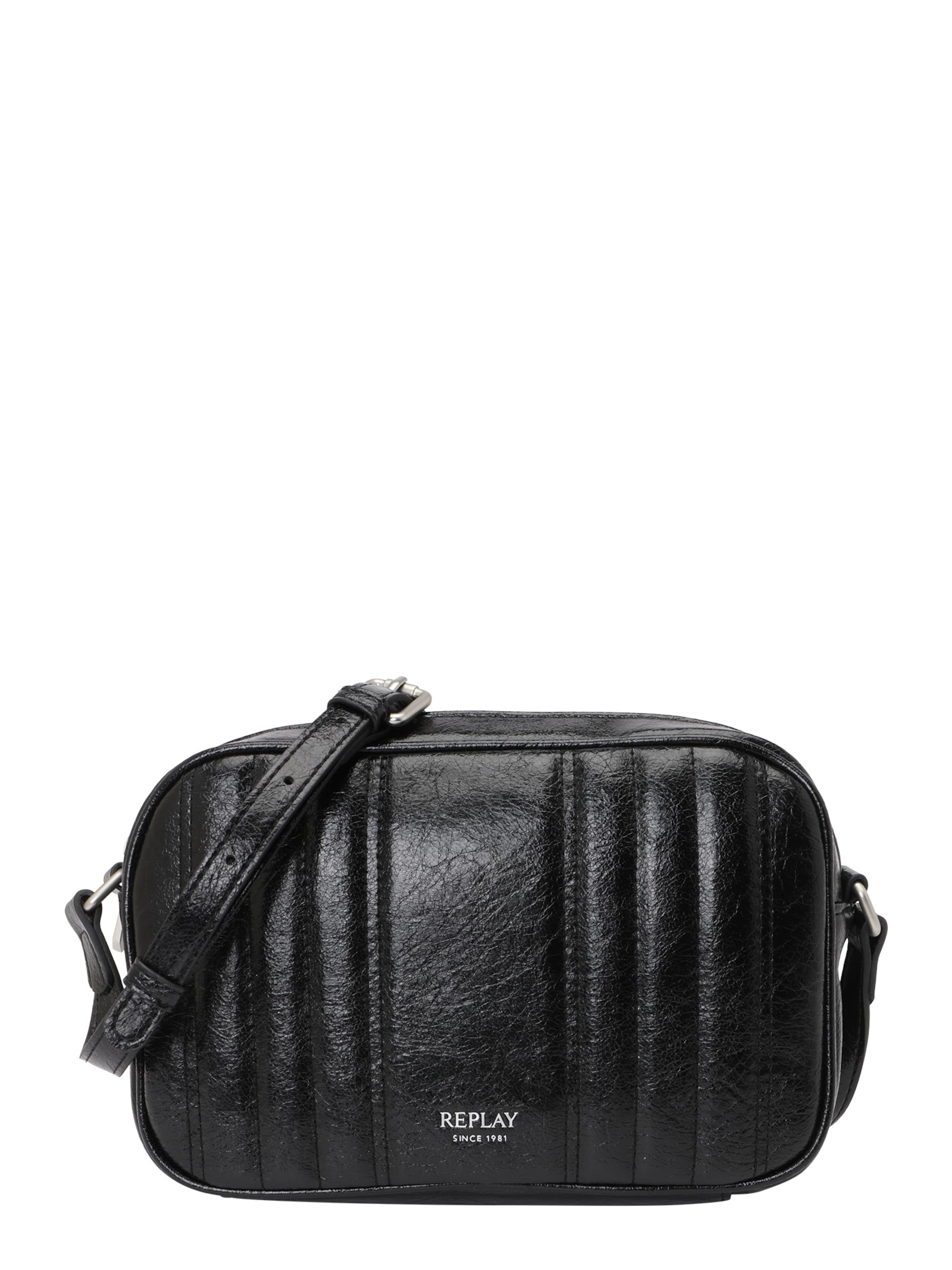 REPLAY Õlakott, värv must: eest vaates