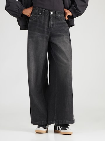 ADIDAS ORIGINALS Wide Leg Farkut 'Adicolor Adilenium' värissä musta: etupuoli