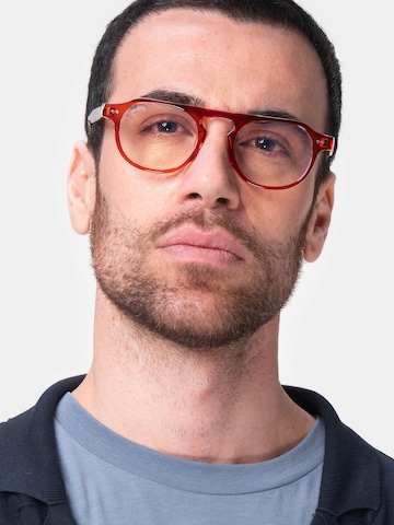 Herling Glasses 'Auden Blue Light' in Red: front