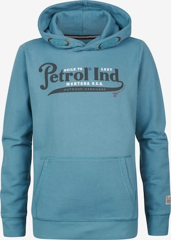 Petrol Industries Sweatshirt 'Bolingbrook' in Blue: front