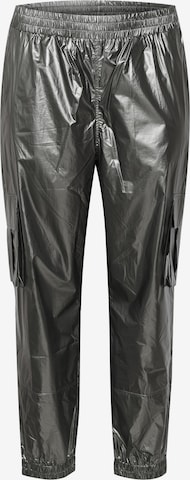 KAFFE CURVE Loose fit Pants in Silver: front