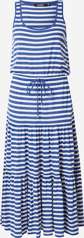 Rochie de vară de la Lauren Ralph Lauren pe albastru: față