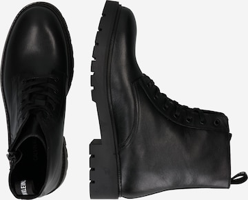 Calvin Klein Jeans Lace-Up Boots in Black