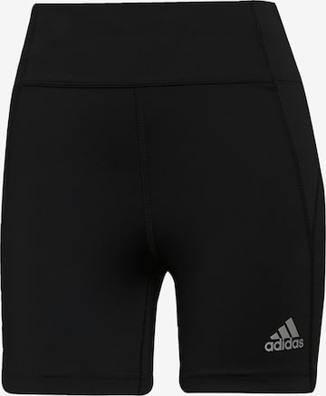 ADIDAS SPORTSWEAR - Skinny Calças de desporto 'Own The Run' em preto: frente