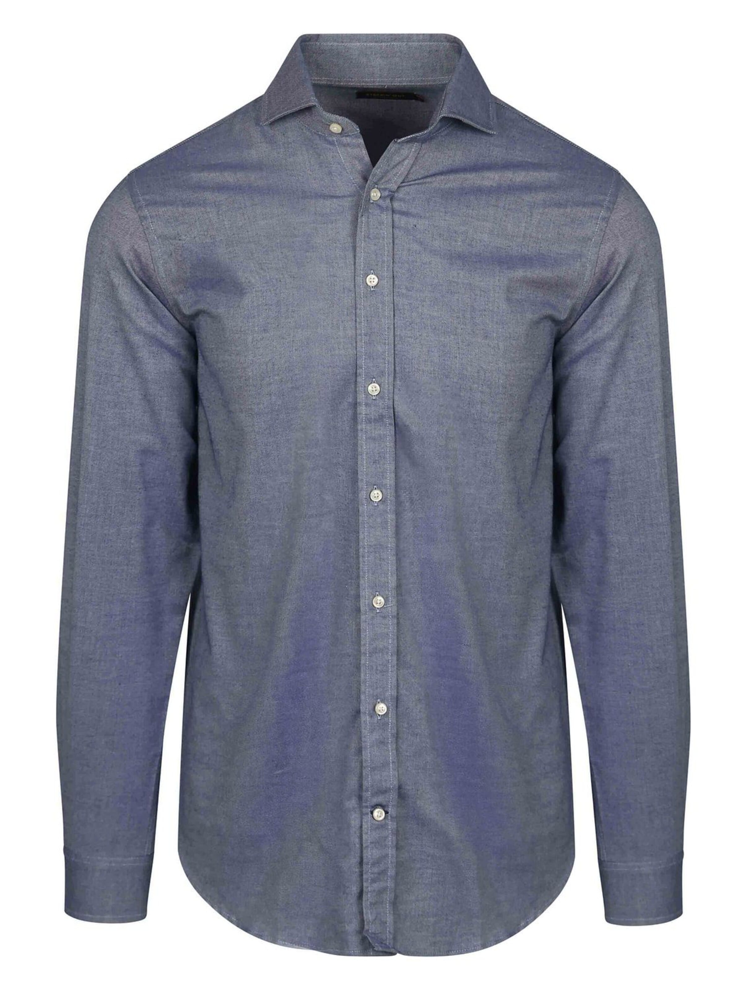 Steppin' out Regular fit Button Up Shirt in Blue: front