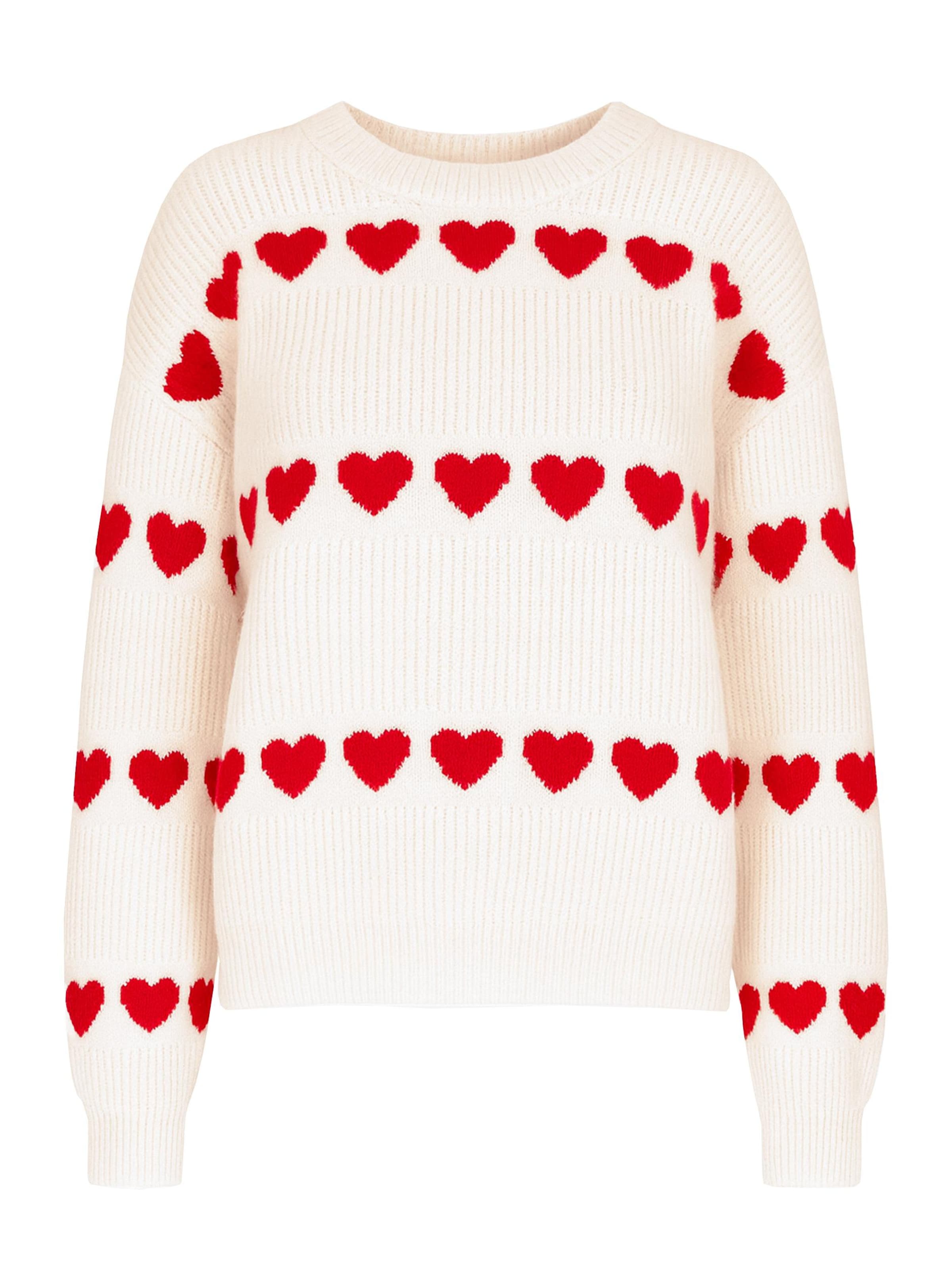 SASSYCLASSY Oversizepullover‌‌‌‌‌‌‌‌‌‌ in Weiß: Vorderseite