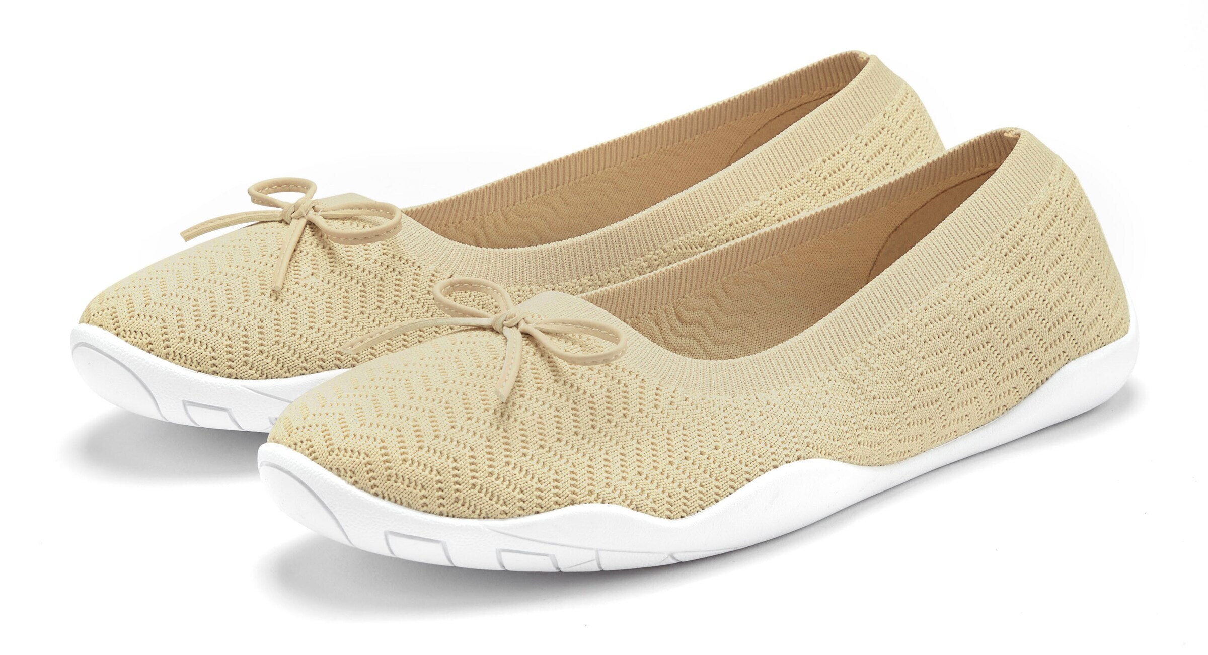 LASCANA Ballerina i beige