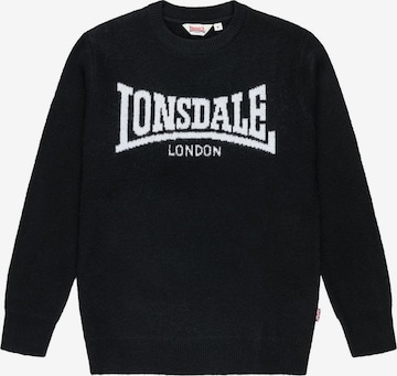 Lonsdale London Sweter 'Brimsdown' w kolorze czarny: przód