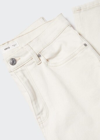 MANGO Loosefit Jeans 'Newmom' i vit