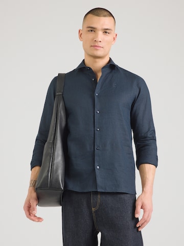 Dstrezzed Regular Fit Paita 'Jagger' värissä sininen: etupuoli