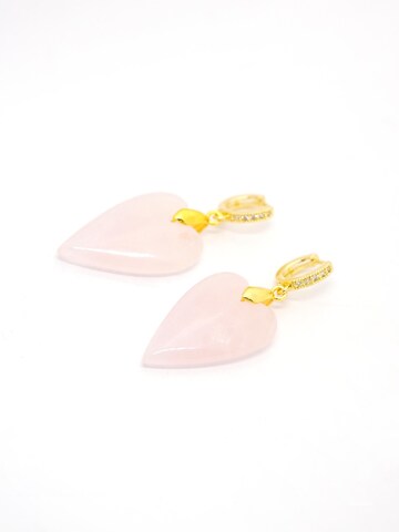 Secret Stones Earrings in Pink