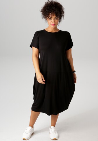 Aniston Kleid in Schwarz: Vorderseite