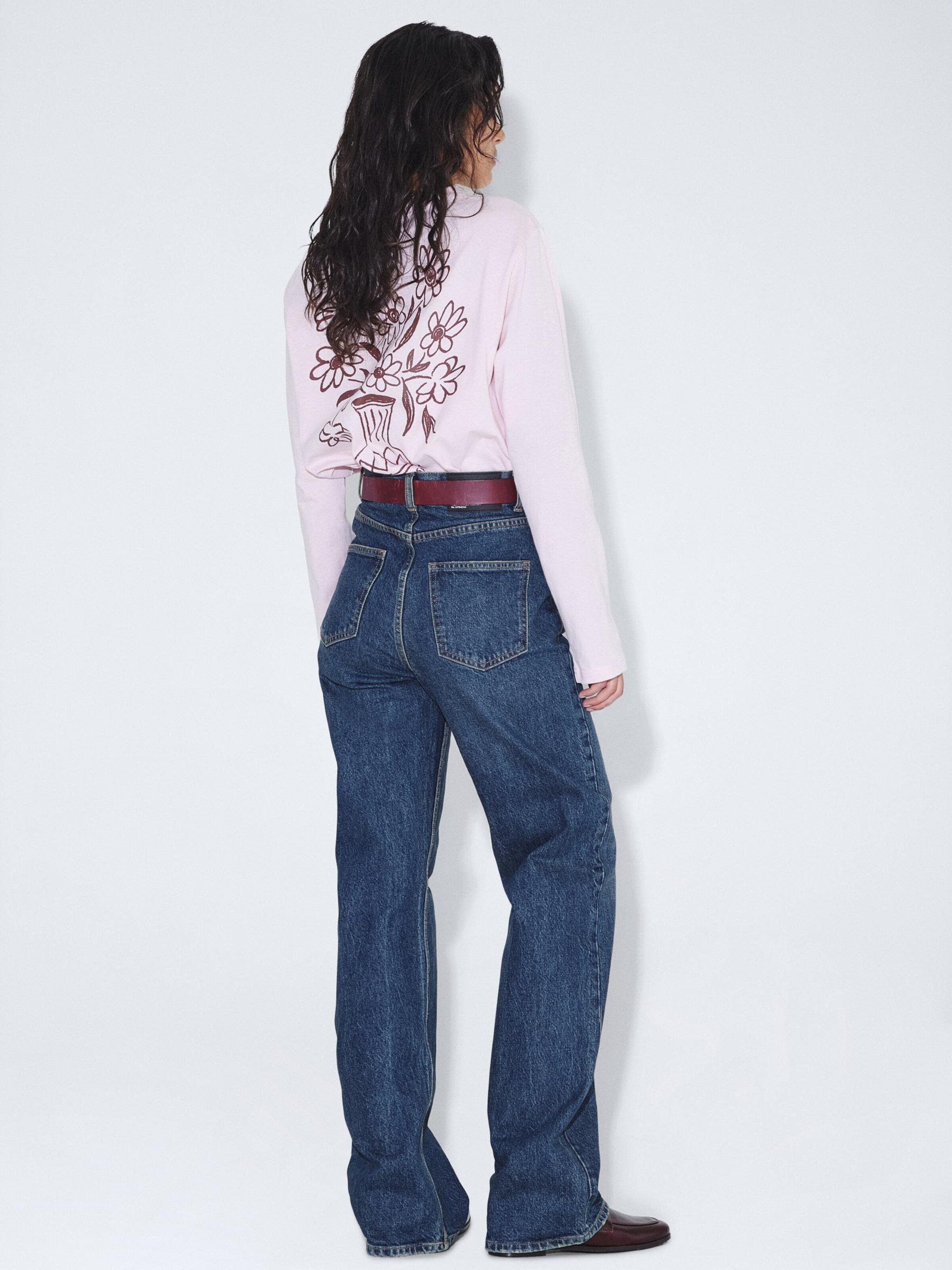 Dr. Denim Shirt 'Kath Longsleeve Top' in Pink