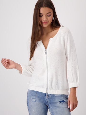 monari Knit Cardigan in White: front