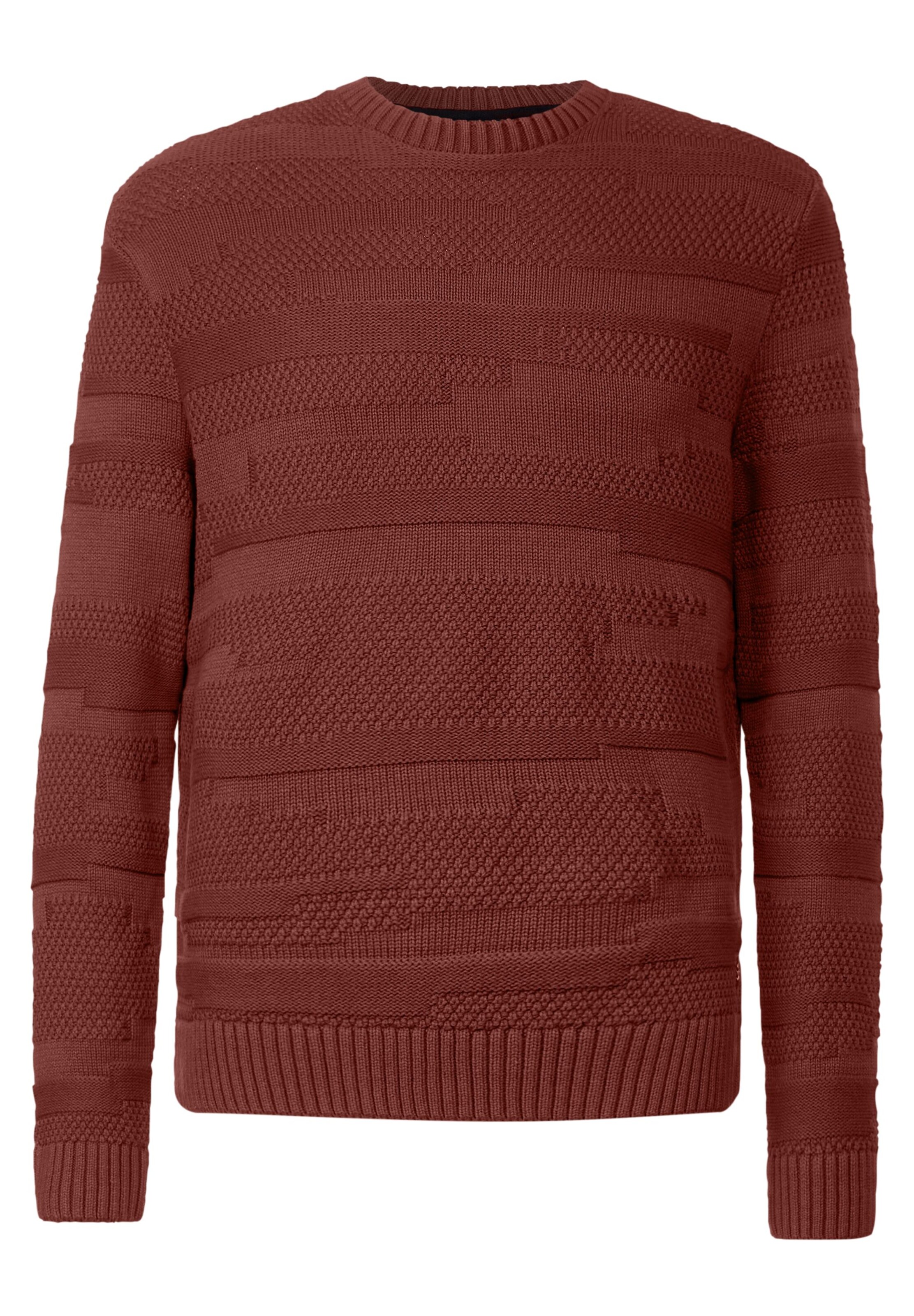 Street One MEN Pullover in Rot: Vorderseite