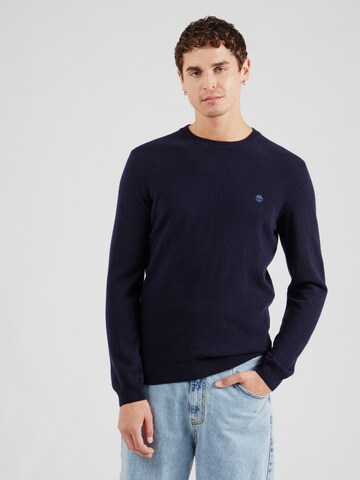 TIMBERLAND Regular fit Tröja i blå: framsida