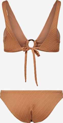 ONLY Triangle Bikini 'Tamara' in Brown