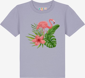 Maglietta 'Flamingo' di watabout.kids in lilla: frontale