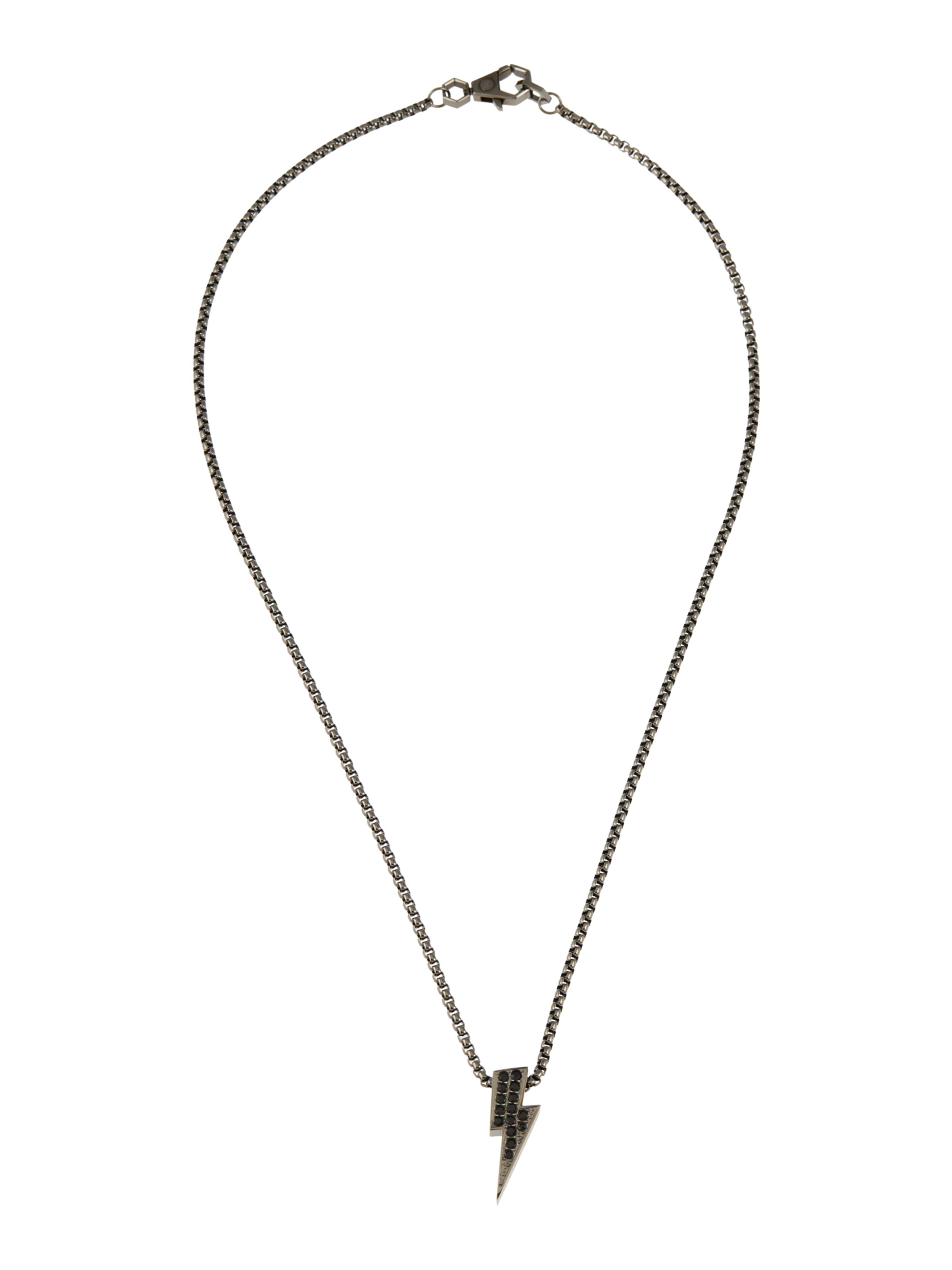 Philipp Plein Halsband i silver: framsida