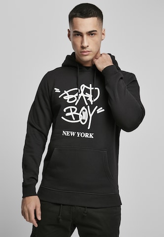 Mister Tee Regular fit Sweatshirt 'Bad Boy New York' in Zwart: voorkant