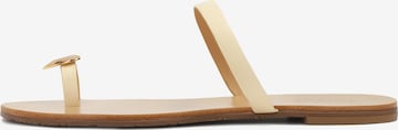 Mule Kazar en beige : devant