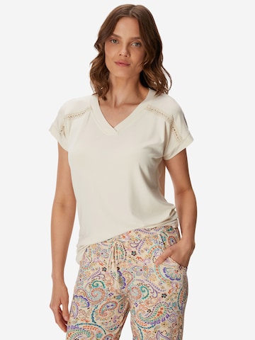Goldenbay - Camiseta para dormir 'Paradise' en beige: frente