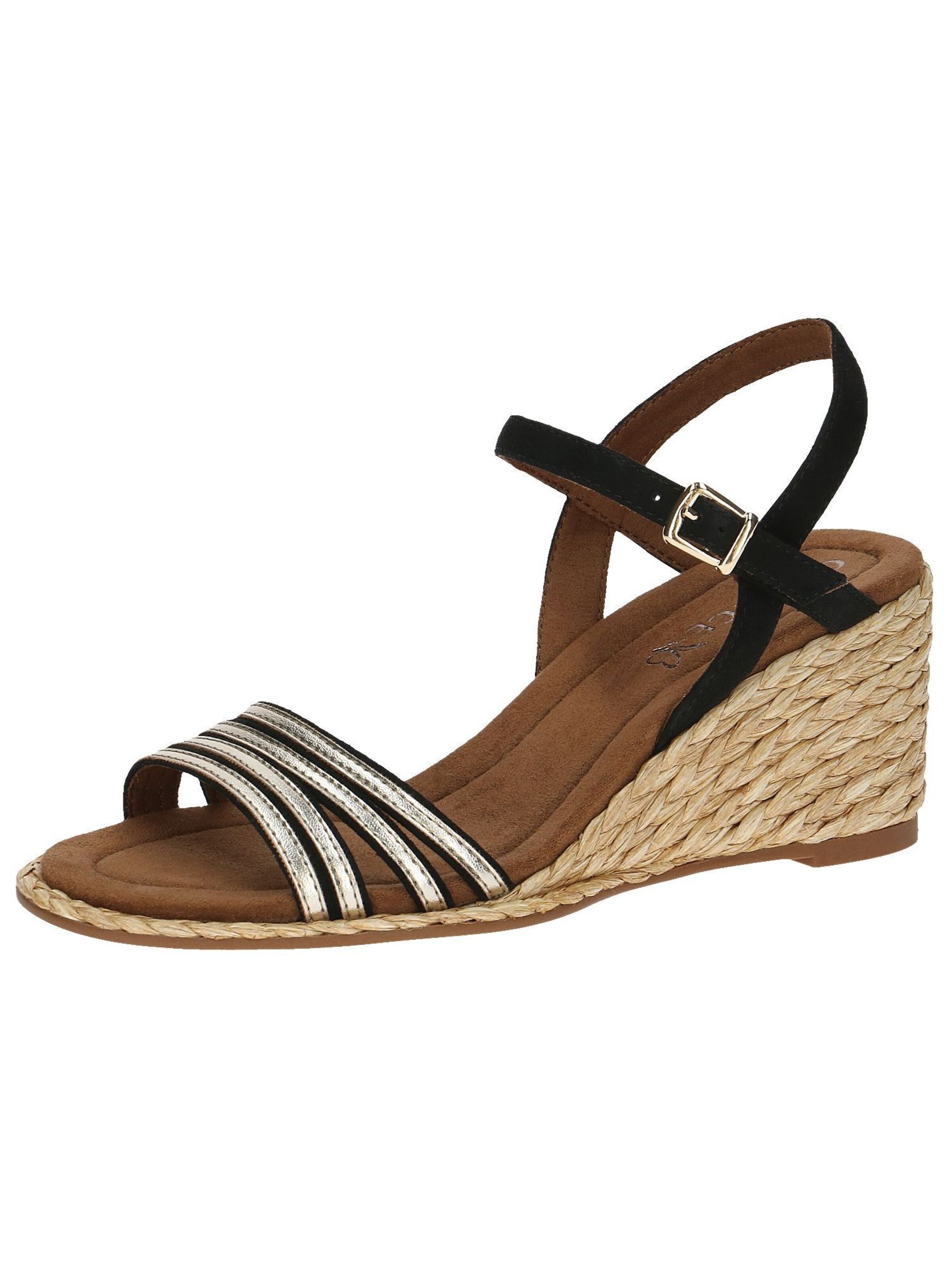 Sandales à lanières CAPRICE en noir : devant