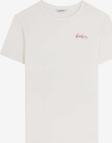 Scalpers Тениска 'Flakes' в бяло: отпред