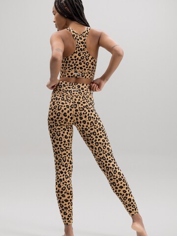 Skinny Leggings 'Cropped' Hey Honey en marron