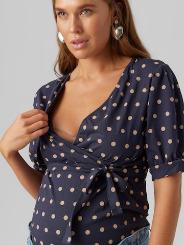 MAMALICIOUS Shirt 'Hazel' in Blauw