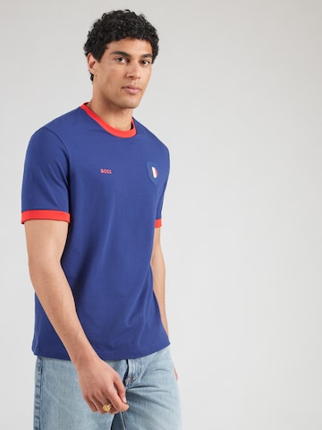 T-Shirt BOSS en bleu : devant
