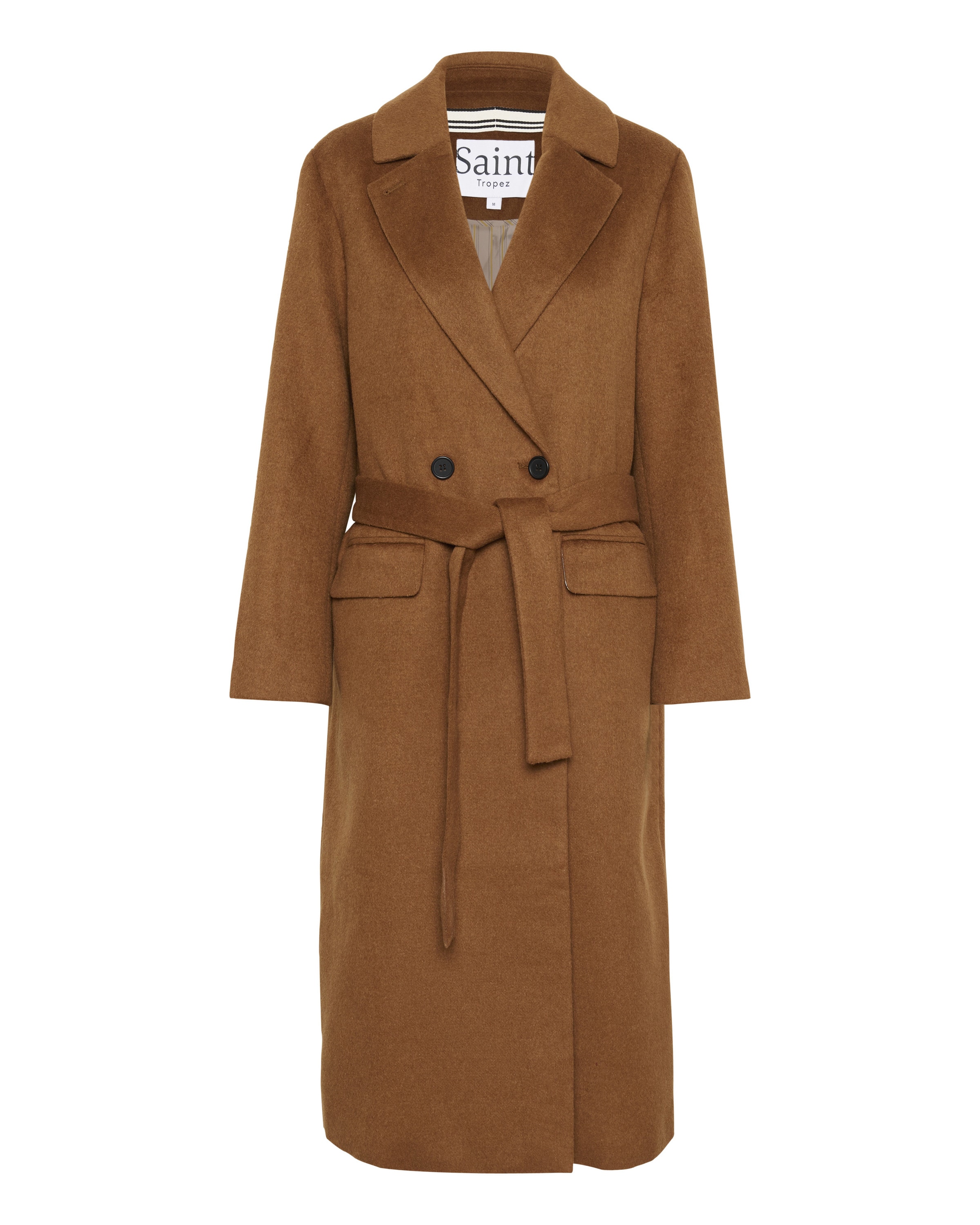 SAINT TROPEZ Between-Season Jacket 'SZLida' in Brown: front